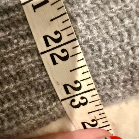 Quince Mongolian Cashmere Fisherman Crewneck Sweater, Grey, L - Picture 3 of 5